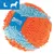 Large Chuckit! Fetch Games ball with orange and blue textured surface, shown with an icon indicating size L.