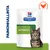 Hill's Prescription Diet Metabolic -kissanruokapakkaus, teksti 'PAINONHALLINTA', vihreä etiketti, oranssi kanan siluetti, kuvassa raidallinen kissa