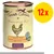 Terra Canis Huhn Pur våtfoder för hund, 12x. Text på burken: Metzgers Bestes, ergänzt mit natürlichen Nährstoffen, 100 % Natur, Butcher's Best: Pure chicken with natural supplements.