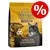 Wild Freedom Triple Taste African Savannas, 100 % grain-free recipe with beef, chicken and catfish, 400 g. Velik rdeč simbol za odstotek v zgornjem desnem kotu.
