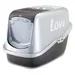 Savic Katzentoilette Nestor Impression "Love" - schwarz / silber mit "Love" Druck