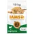 Karma IAMS z jagnięciną dla kotów, 10 kg, 1+ lat. Na opakowaniu pomarańczowy kot, napis: Advanced Nutrition your pet needs, 100% Complete & Balanced Nutrition.