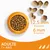 Croquettes pour chien adulte 1+ ans, diamètre 12,5 mm, épaisseur 6 mm, présentées dans une gamelle orange et en gros plan. Informations visibles sur la taille des croquettes.