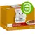 Purina Gourmet Gold Gravy Collection, 24 x 85 g. Na opakowaniu biały kot i talerz z kawałkami w sosie. Zielona ikona z liczbą 96. Purina Gourmet Gold Gravy Collection, 24 x 85 g. Na opakowaniu biały kot i talerz z kawałkami w sosie. Zielona ikona z liczbą 96.