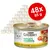 48 κονσέρβες Purina Gourmet nature's creations για γάτες, 85 g η καθεμία. Ορατό κείμενο: REICH AN HUHN, garniert mit Spinat und Tomaten. Εικόνα λευκής γάτας στη συσκευασία.
