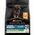 Bag showing large robust puppy food for under 2 years, healthy start formula, number one ingredient chicken, with a picture of a puppy and feeding icons.