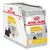 Royal Canin Dermacomfort All Sizes, boîte de sachets 85 g, formule à teneur réduite en allergènes, pour chiens, texte visible en anglais et italien sur l’emballage.