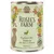 Rosie's Farm Poacher's Pot Venison mit Lachs und Fasan, Adult, getreidefreie Rezeptur. Illustration mit Hund, Hirsch und Blumen.