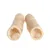 Zwei hohle, beige Kaustangen aus natürlichem Material, geeignet als Kausnack für Haustiere.