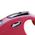 Close-up of a retractable lead handle with a visible locking button and the word 'flexi' on the side.