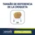 Tamaño de referencia de la croqueta Advance Veterinary Diets Hypoallergenic, diámetro aproximado 1 cm según escala visible.