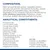 Összetétel és analitikai alkotók angolul: hús, hal (tonhal 3%), növényi fehérje, gabona, olajok, vitaminok; fehérje 8,3 %, zsír 3,4 %, nedvesség 80,3 %, vitamin A 30 389 IU/kg.