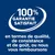 100 % garantie satisfait en termes de qualité, de consistance et de goût, ou nous vous remboursons