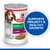 Hill's Science Plan Puppy <1 with Beef konzerv kutyáknak, felirat: SUPPORTS IMMUNITY & HEALTHY GROWTH. Kutya képe és táp látható a csomagoláson.