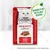 Gourmet Mon Petit Intense with beef, designed to be recyclable pouches. Text states: with beef in multiple languages. Visit purina.eu/packaging for more information.