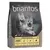 Briantos Junior Chicken & Potato, recette sans céréales, croquettes semi-humides, fabriqué en Allemagne, sac 1 kg. Texte en anglais et allemand visible sur l'emballage.