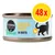 Boîte Cosma Nature Pure Love Chicken Fillet in Broth pour chat, lot de 48x. Texte en anglais sur l’emballage, illustration de chat et poulet visibles.