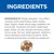 Ingredienslista på engelska: Maize, brewers’ rice (13 %), chicken (21 %) och turkey meal, barley, oats, digest, dried whole egg, soybean oil, animal fat, flaxseed, minerals m.m.