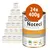 24 lattine da 400 g Dolina Noteci Premium, visibile testo: 'bogata w kaczkę z dynią', ingredienti illustrati: uova, basilico, zucca, olio di lino. Cibo per cani adulti.