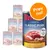 Rocco IT'S MEAT TIME CLASSIC PORK dåser, 400 g. Varianter: with beef & chicken, with beef & lamb, with chicken & turkey, with chicken & salmon. Tekst: Prøv nu! 100% fresh ingredients & grain-free recipe.