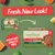 Packaging update for Harringtons food, showing old and new boxes with 'Fresh New Look!' and 'Now 90% meat & veg' highlighted. Key recipes: beef, lamb, salmon, turkey.