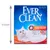 Упаковка наполнителя для кошачьего туалета Ever Clean 10 л, высота 335 мм, надпись Fast Acting Odour Control, изображение белой кошки, формула с низким пылеобразованием.