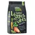 Sac Greenwoods Veggie pour chien adulte, texte visible : Good Veggies, good vibes, with potatoes, 100% vegetarian, grain-free recipe, complete pet food, 1,5 kg. Illustrations de légumes.
