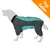 Cane sagomato che indossa una tuta protettiva grigia e turchese. In alto a destra, etichetta arancione con testo: Top Seller.
