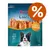 Confezione Rocco Curls 200 g, snack per cani con scritta '100% chicken', immagine di cane e simbolo percentuale arancione in alto a destra.