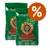 Due sacchi verdi di cibo per cani Markus-Mühle NaturNah Hundefutter, scritta 'mit Acticell Fruchtepower', simbolo percentuale bianco su cerchio arancione in alto a destra. Due sacchi verdi di cibo per cani Markus-Mühle NaturNah Hundefutter, scritta 'mit Acticell Fruchtepower', simbolo percentuale bianco su cerchio arancione in alto a destra.