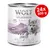 Wolf of Wilderness Junior Wild Hills natvoer, 24x800 g. 100% grain-free recipe. Fresh duck & veal with wild berries, roots and wild herbs. Blikverpakking van 800 g. Wolf of Wilderness Junior Wild Hills natvoer, 24x800 g. 100% grain-free recipe. Fresh duck & veal with wild berries, roots and wild herbs. Blikverpakking van 800 g.