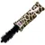 Plush toy with giraffe pattern, white ribbon, black fluffy tail, and visible label reading 'KONG Kickeroo'.