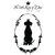 The little King of Dogs. Silhouette of a dog with crown, surrounded by decorative frame.