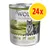 Wolf of Wilderness Senior Green Fields, 100 % grain-free, agneau et poulet, fruits des bois, racines et herbes sauvages, lot de 24 boîtes de 800 g