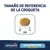 Tamaño de referencia de la croqueta Advance Veterinary Diets Gastroenteric Sensitive, diámetro aproximado 1 cm según escala visual.