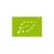 Label bio européen avec feuille formée d’étoiles blanches sur fond vert, indiquant la certification biologique de l’Union européenne.