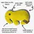 Toy features: double stitched for strength, natural rubber squeaker, multi-layered durable fabric, made from 100% recycled non-toxic materials, machine washable at low temperature.
