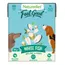 White fish with rice and potato, only natural ingredients, low fat recipe, gentle digestion, adult dog complete wet food, British made, 390g.