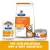 Hill's Prescription Diet Urinary Care c/d multicare shown in dry food bag, wet pouch and tin. Text: Try our delicious dry & wet varieties.