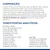 Composição: frango 17 %, porco, farinha de trigo, amido de milho, salmão, etc. Constituintes analíticos: proteína 8,1 %, gordura 2,6 %, fibra 1,4 %, humidade 77,4 %, vitaminas e minerais.
