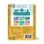 Product packaging showing six key nutrients: protein, carbohydrates, omega 3 and 6, vitamins, minerals, prebiotics. Includes feeding guide table by weight and composition list.