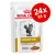 Royal Canin Urinary S/O Moderate Calorie kattefoder, 24 x 85 g. Billede af kat og foderstykker i sovs på emballagen. Tekst: VETERINARY, Morsels in Gravy. Royal Canin Urinary S/O Moderate Calorie kattefoder, 24 x 85 g. Billede af kat og foderstykker i sovs på emballagen. Tekst: VETERINARY, Morsels in Gravy.