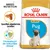 Royal Canin Puppy Pug hondenvoer, verpakking met afbeelding van mopshond, tekst: Specifiek afgestemde brokken, Ondersteunt de natuurlijke afweer, Breed Nutrition. Royal Canin Puppy Pug hondenvoer, verpakking met afbeelding van mopshond, tekst: Specifiek afgestemde brokken, Ondersteunt de natuurlijke afweer, Breed Nutrition.