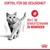 Vorteil für die Gesundheit: Hilft, die Gewichtszunahme zu begrenzen. Symbol mit Kalorienanzeige und Royal Canin Logo sichtbar.