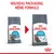 ROYAL CANIN Care Urinary pour chats, ancien et nouveau packaging côte à côte. Texte en haut : 'NOUVEAU PACKAGING, MÊME FORMULE'. Visuel des deux sachets avec chat visible.