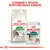 Instructional image showing Royal Canin Outdoor 7+ dry food and Instinctive 7+ wet pouch with text: Combine 1 pouch with her daily kibbles.