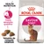 Royal Canin Savour Exigent, embalagem de ração para gatos com imagem de croquetes, texto: Dupla sensação gustativa, Tamanho do croquete adaptado, Health Nutrition. Royal Canin Savour Exigent, embalagem de ração para gatos com imagem de croquetes, texto: Dupla sensação gustativa, Tamanho do croquete adaptado, Health Nutrition.