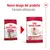 Nuovo design del prodotto Royal Canin Medium Adult 7+, formula ottimizzata. Immagine delle due confezioni a confronto, con testo visibile sulle etichette.