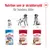 Royal Canin våtfoder för hund: Puppy 2 till 12 månader, Medium Adult 12 månader till 7 år, Medium Ageing efter 7 år. Text: Nutrition som är skräddarsydd för hundens ålder.