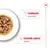Comida húmeda en salsa con texto: 'Combinación de nutrientes' y 'Contenido calórico adaptado'.